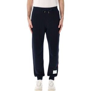 Thom Browne Grosgrain-Trimmed Tapered Sweatpants With Signature Stripes - NWT